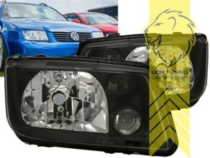 Faros para VW Bora sedán variante negro aspecto OEM incl. NSW - Imagen 1 de 5