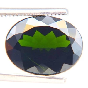 SHOLA Echt 5,38 Ct Natürlicher Chrom Diopsid Tief Grün aus Russland - Bild 1 von 2