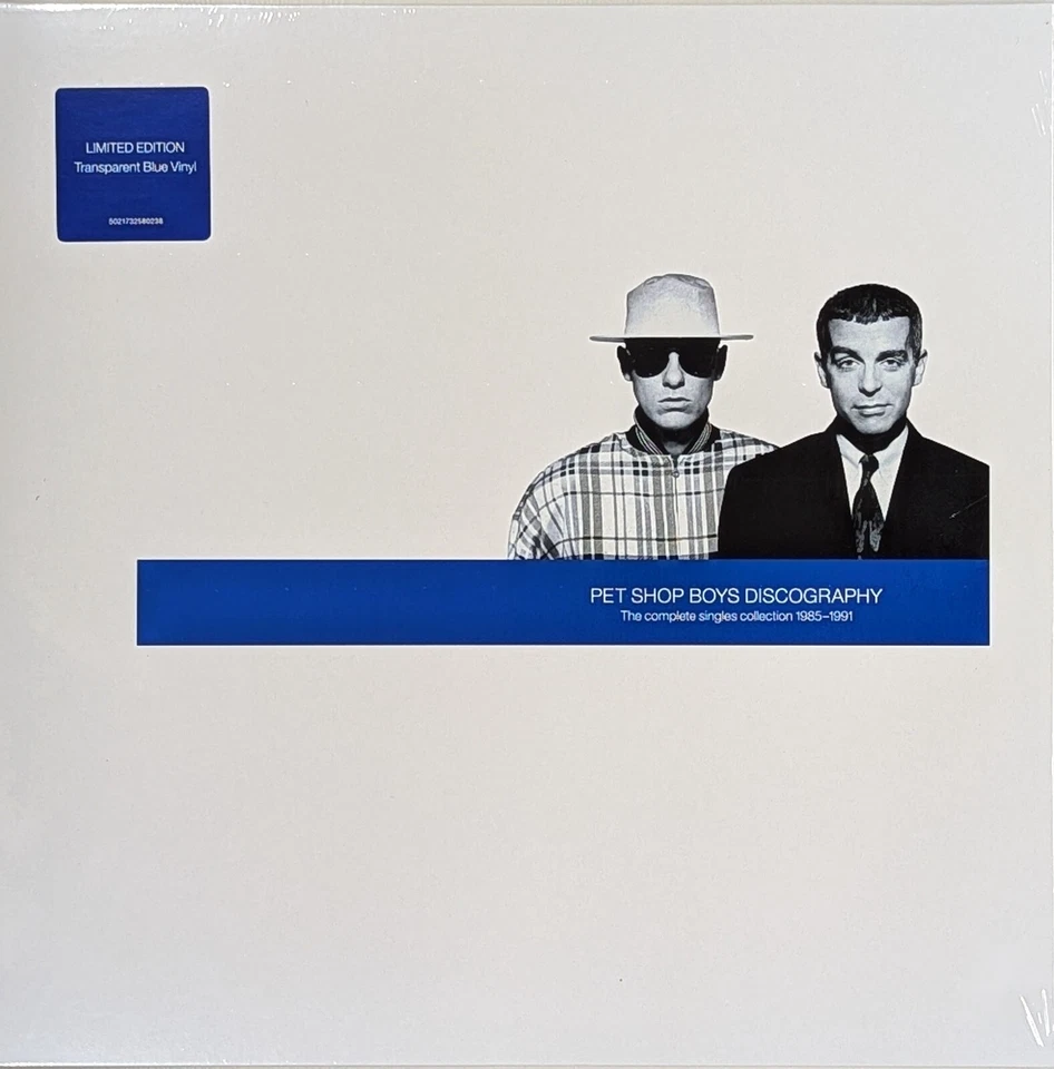 THE PETS SHOP BOYS Discography limited edition 2LP Transparent Blue Vinyl - Image 1 of 1