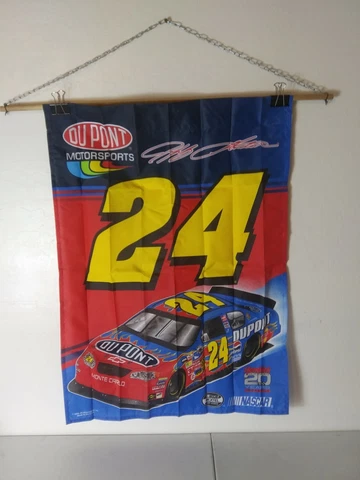 Jeff Gordon  #24 NASCAR Indoor/Outdoor Vertical Hanging Banner Flag 27"x36" Cover