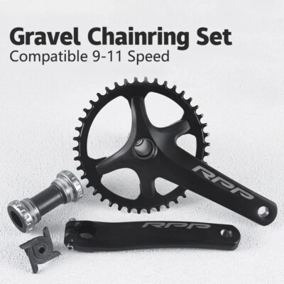 Juego de bielas para bicicleta de montaña 42T 110BCD manivela 170MM con accesorios de eje central Foto 1 de 4