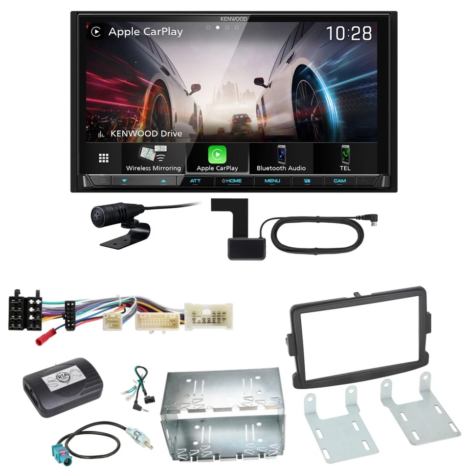Kenwood DMX8021DABS Android Auto CarPlay Einbauset für Renault Trafic 3 - Bild 1 von 1