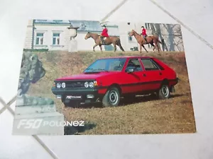 Fso Polonez 1983 Broschüre Katalog Entfaltbar Prospekt Commercial - Bild 1 von 1
