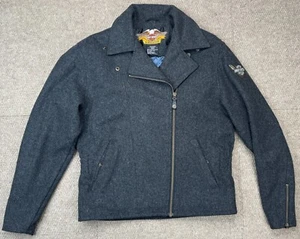 Harley Davidson Women's Vintage Embroidered Full Zip Jacket Size Medium - Picture 1 of 12