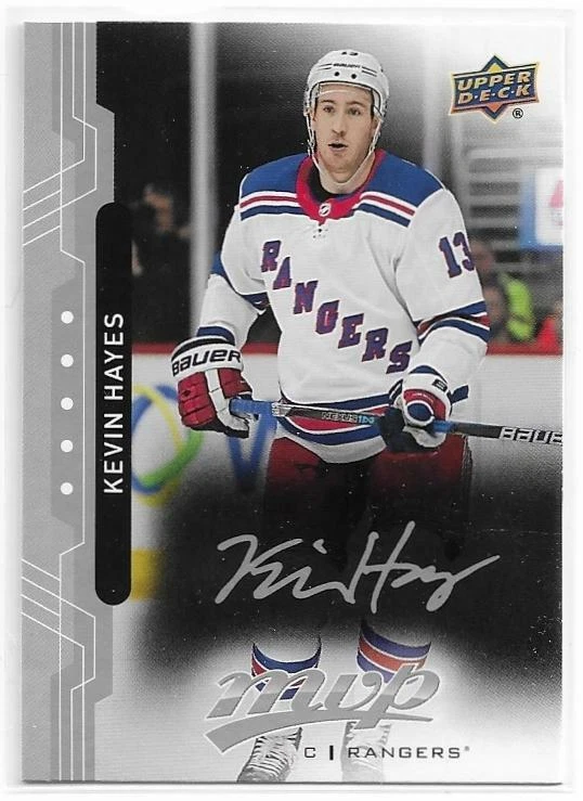 KEVIN HAYES 2018-19 UD MVP Hockey Silver Script card #106 New York Rangers - Image 1 of 1