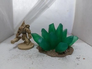 Set Cristalli Verdi 28mm 3 *FIGURA NON INCLUSA* - Foto 1 di 3