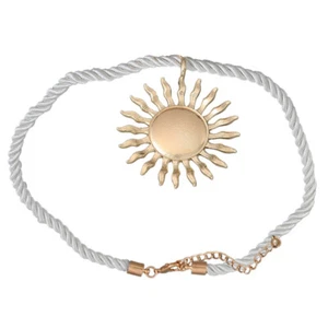 Sun Necklace Women Sun Pendant Necklace Dainty Neck Chain Girls Fashionable - Picture 1 of 12