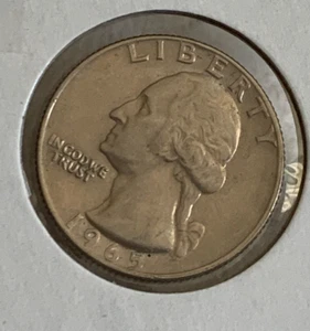 1965 P Washington Quarter 25c United States US Coin 2a READ - Picture 1 of 10