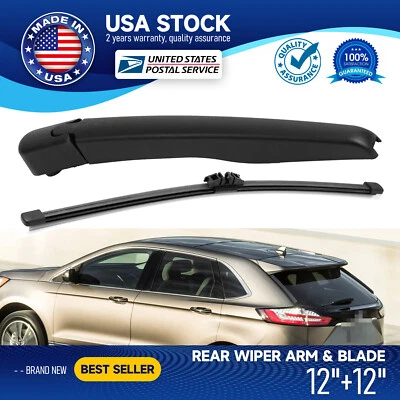 For FORD EDGE 2015-2020 12"&12" REAR WINDSHIELD WIPER BLADE ARM SET OEM 2 PCS - Imagem 1 de 4