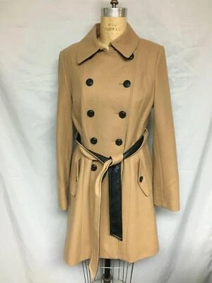 Gabardina de lana de doble botonadura DKNY Dawn 12 camel nueva con etiquetas/nueva sin etiquetas $325 Foto 1 de 4