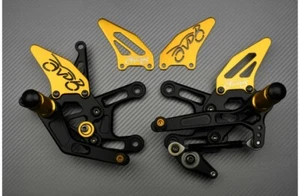 Gold Adjustable AVDB Rearsets Footrest TRIUMPH SPEED TRIPLE 1050 515NJ 2005-2007 - Picture 1 of 6