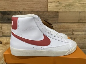 Nike Blazer Mid 77 Womens 11 Mens 9.5 White Pink Leather Shoes FZ3626 100 - Picture 1 of 9