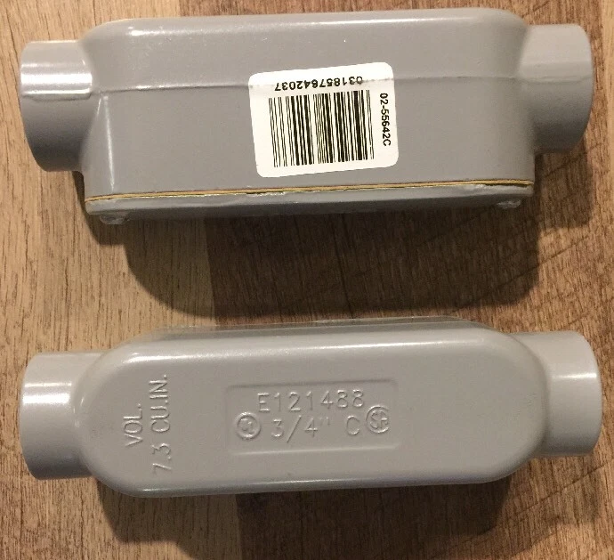 (LOT of 2) Sigma Electric 02-55642C Threaded Conduit Body, 3/4" - Image 1 of 1