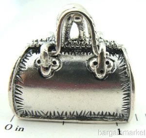 Miniatur Sterling Silber Ärzte Ärzte Tasche Pillendose #226 - Bild 1 von 3