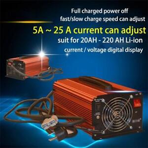48V 60V 72V Li-ion LiFePo4 Battery 5-25A 220V Adjustable Super Fast Charger