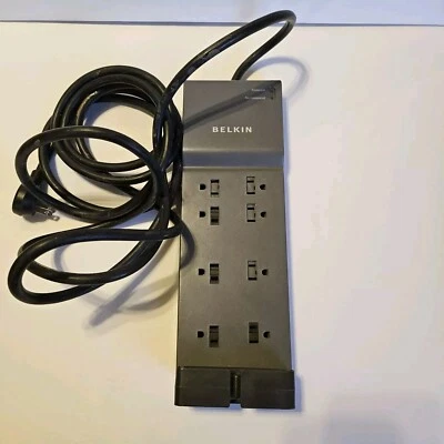 BELKIN BE108231-12 Relocatable Power Taps Power Strip Tested Works  - Image 1 of 4