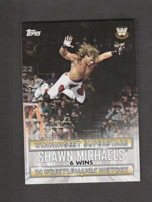 SHAWN MICHAELS #WS-2 2020 WRESTLEMANIA CARD WINNINGEST SUPERSTARS CARD NICE!**** Foto 1 de 2