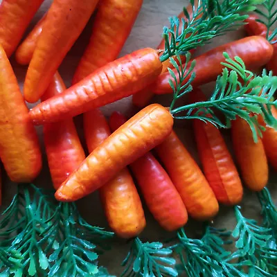 18 X Zanahorias Zanahorias 6,5 Cm Muñeco De Nieve Nariz Decoración Pascua Verduras Vegetales Artificiales • 17.95€