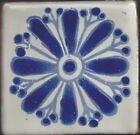 Hand made 2"x2" Mexican clay Talavera tiles, Classic 7 design, in overstock