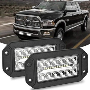 6 Zoll Unterputz Schwarz LED Lichtleiste Flutlicht Spot Beam Combo für Fahrzeuge - Bild 1 von 8