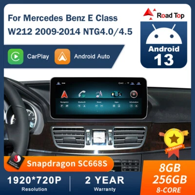 Carplay Android 13 Multimedia Touch Screen For Mercedes Benz E Class 2009-2014 - Image 1 of 4