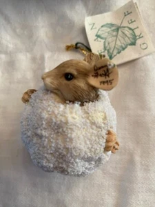 CHARMING TAILS "A Mickensy Snowball" 1994 SIGNED DEAN GRIFF Ltd Ed. 4545/10000 - Bild 1 von 5