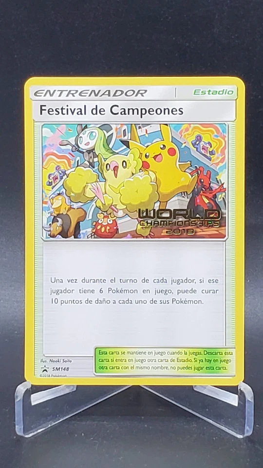 2018 Champions Festival SPANISH World Championship Promo Pokemon Card SM148 - Image 1 of 1