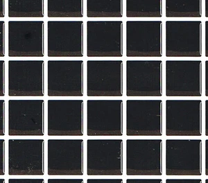 Black 3/4 " Square Mosaic Tiles Self Adhesive Vinyl Contact Paper Peel Stick - Picture 1 of 3