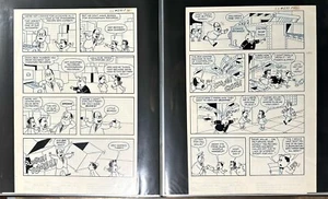 Tripp Stanley Hy Eisman Original Little Lulu Dell #270 Interior Art LOT (2) RARE - Picture 1 of 11
