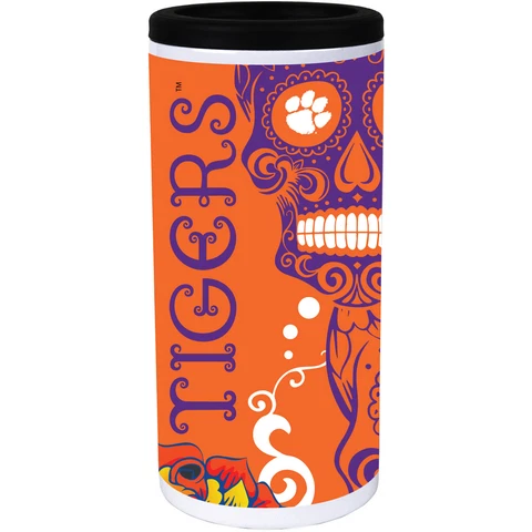 Clemson Tigers Dia Stainless Steel 12oz. Slim Can Cooler Cover