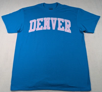 Sugar Flower - Juniors Tee Shirt - Blue Denver Graphic - Size: 1x - Image 1 of 4