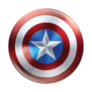 Captain America Button Badge 58mm (2.25") Marvel Shield - Picture 1 of 2