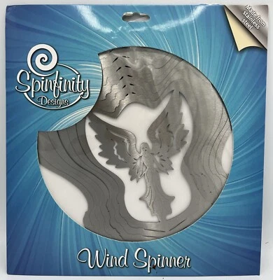 Spinfinity Wind Spinner 12" Angel-  New Stainless Steel - Image 1 of 3