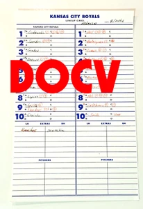 ZACK GREINKE Game Used Lineup Card Wichita Wranglers AA Texas League Official 1 - Picture 1 of 9