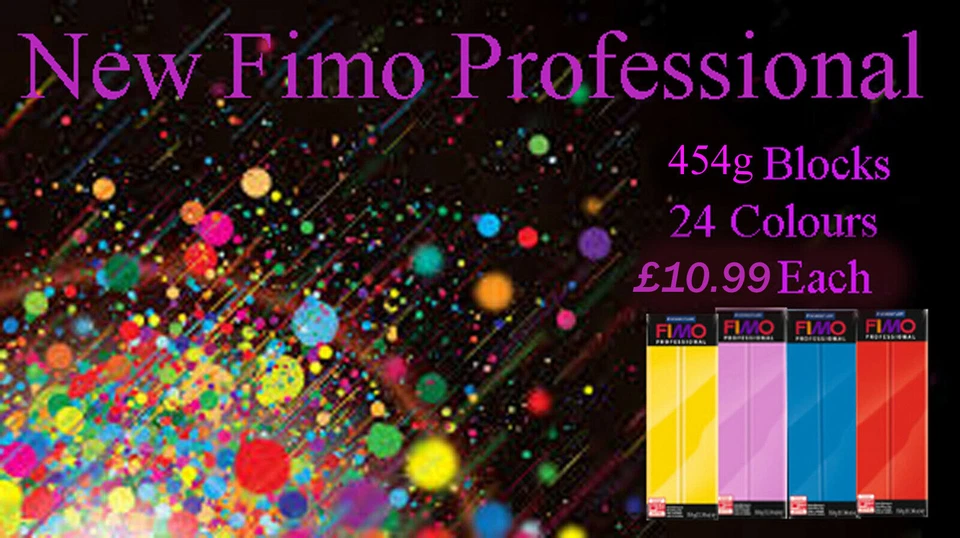 FIMO Professional 454g Polymer Clay 24 Colours For Modelling Jewellery Craft Art - Image 1 of 1