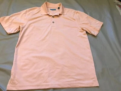 Camisa Polo Cubavera Hombre Mediana Naranja (Melocotón) Acanalada Manga Corta Foto 1 de 4
