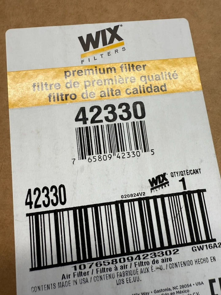 Filtro de aire de panel redondo premium WIX 42230 genuino Foto 1 de 2