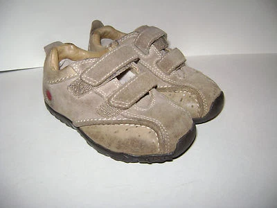 TIMBERLAND мальчиков повседневные туфли на лодыжке размер 7,5 коричневый кожаный милый - Изображение 1 из 4