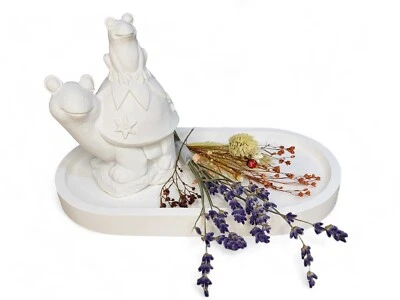 HANDARBEIT Fai da te - Stampo in lattice stampo per colata stampo per calcestruzzo rana con tartaruga (316)