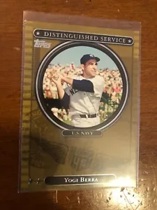 2007 Topps Distinguished Service Yogi Berra New York Yankees US Navy - Picture 1 of 1