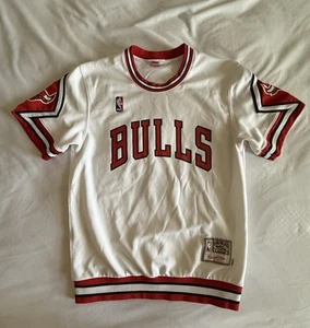 Mitchell & Ness Autentica 1987 Chicago Bulls Shooting Warm Up Maglia 40 M - Foto 1 di 16