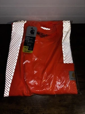 Camiseta Carhartt masculina força alta visibilidade manga longa classe 3 - Imagem 1 de 2