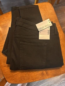 Nine West Women's Size 16W Cigarette High Rise Skinny BLACK Jeans - NWT - Picture 1 of 1