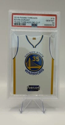 2016-17 Panini Threads Team Threads Die-Cuts Kevin Durant #19 PSA 10 GEM MINT - Image 1 of 2