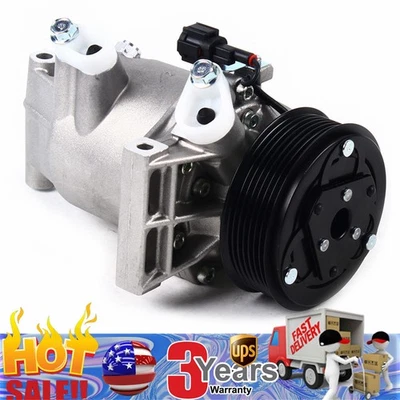 For 2014 2015 2016 2017 2018 Nissan Versa Juke 1.6L AC Compressor w/ Clutch Foto 1 de 4