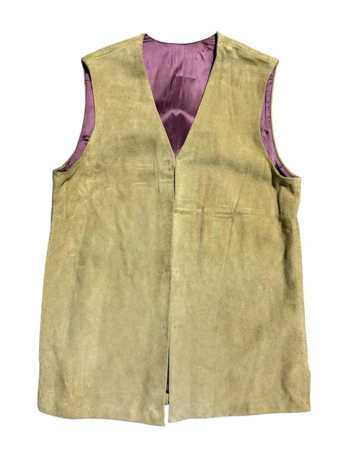 Levis Vintage Clothing LVC Italy Brown Suede Vest Reproduction L - Image 1 of 4