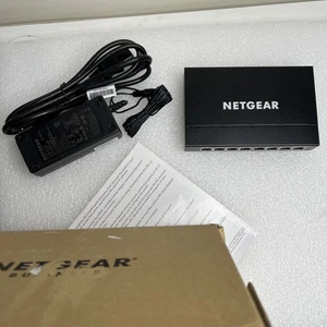 Netgear GS308EP 8 Port PoE Gigabit Ethernet Plus Switch with 8 x PoE+ @ 62W - Picture 1 of 8