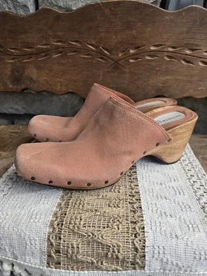 Zuecos Kenneth Cole Woody to Shoe rosa claro suela madera melocotón talla 8 Foto 1 de 4