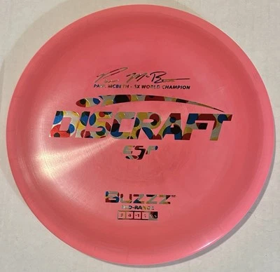 New Discraft ESP Buzzz Paul McBeth 5x World Champ Wonderbread Disc Golf Midrange - Image 1 of 2