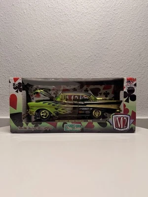 M2 Machine 1957 Chevrolet BelAir Hardtop WildCards R59 Limited 500pcs 1:24 Chase - Image 1 of 4